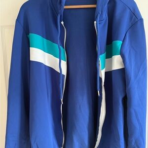 Men's Blue and Teal Lightweight Jacket